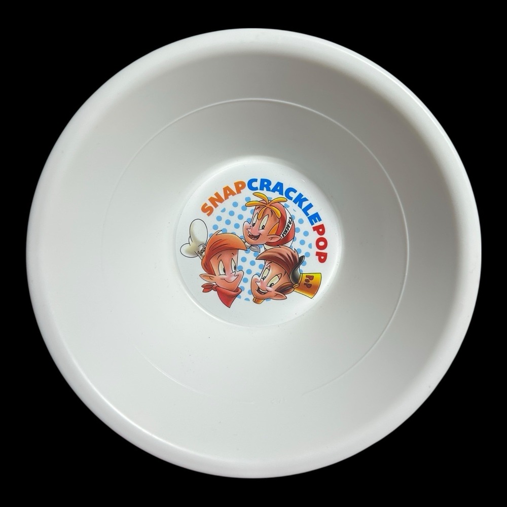 Kellogg's Rice Krispies Snap, Crackle, & Pop 6" x 2" cereal bowl, 2017 BPA-Free